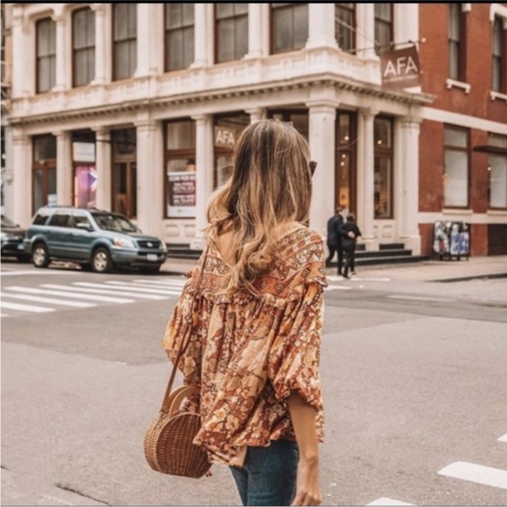 Spell & The Gypsy Collective XL Amethyst Blouse in Amber - Picture 2 of 8